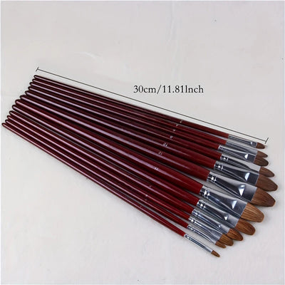 High-Grade Oil Painting Brush Set 6-Piece for Artists