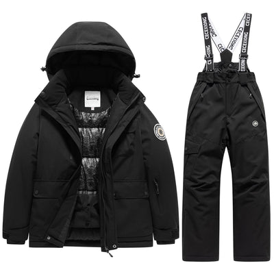 Kids' 2-Piece Waterproof Ski Jacket and Pants Set