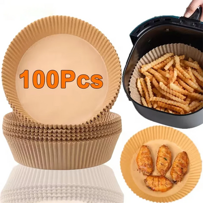 Disposable Non-Stick Round Air Fryer Paper Liners