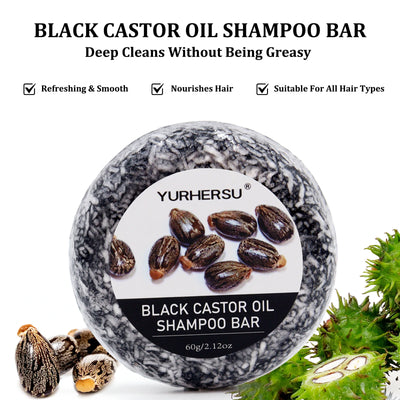Black Castor 2-in-1 Shampoo and Conditioner Bar 60g