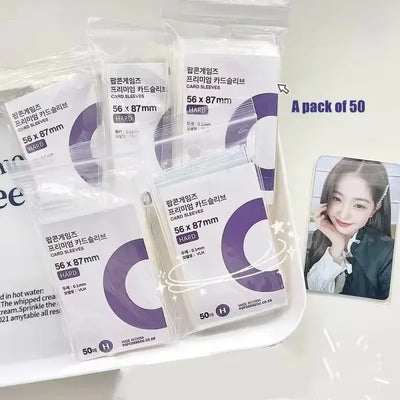 Clear Card Protective Sleeves for Kpop and Trading Cards
