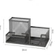 3-Compartment Mesh Desk Organizer with Pencil Holder