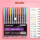 Metallic Glitter Gel Pens with Refills 12 or 24-Pack