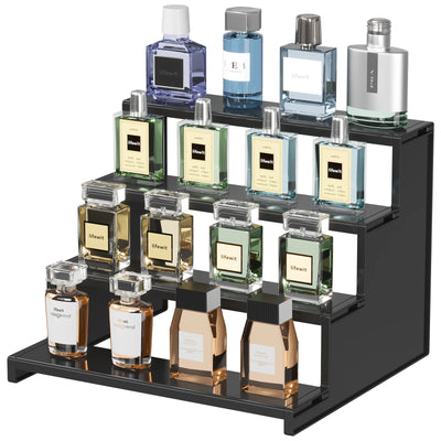 Step Cologne and Perfume Display Organizer Shelf
