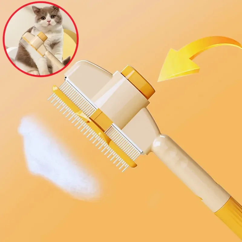 Self-Cleaning Pet Grooming Brush for Dogs and Cats