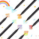 7-in-1 Rainbow Multicolor Wood Pencils 10-Pack