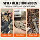 VEVOR 10-Inch Waterproof Metal Detector with LCD Display
